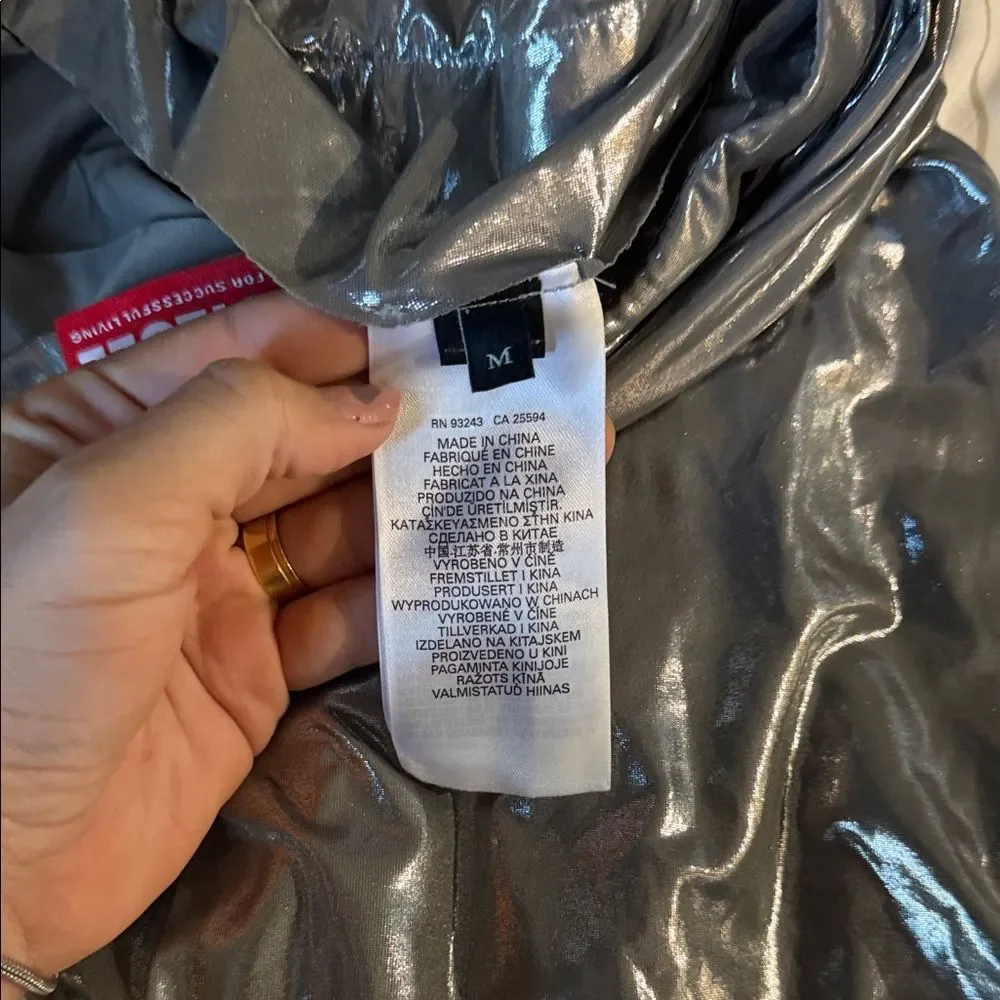 Diesel Shiny Gray High-Waisted Skirt M - Picture 10 of 10